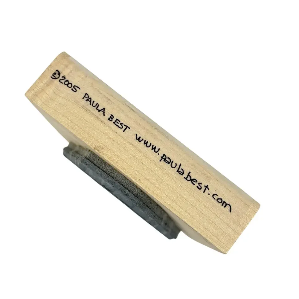 Paula Best Rubber Stamp Set Of 2 Woman Face Just Add Vodka Woo Hoo Dress